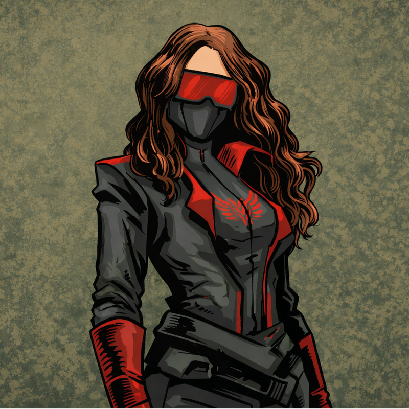 Anya in her full Redback Suit
