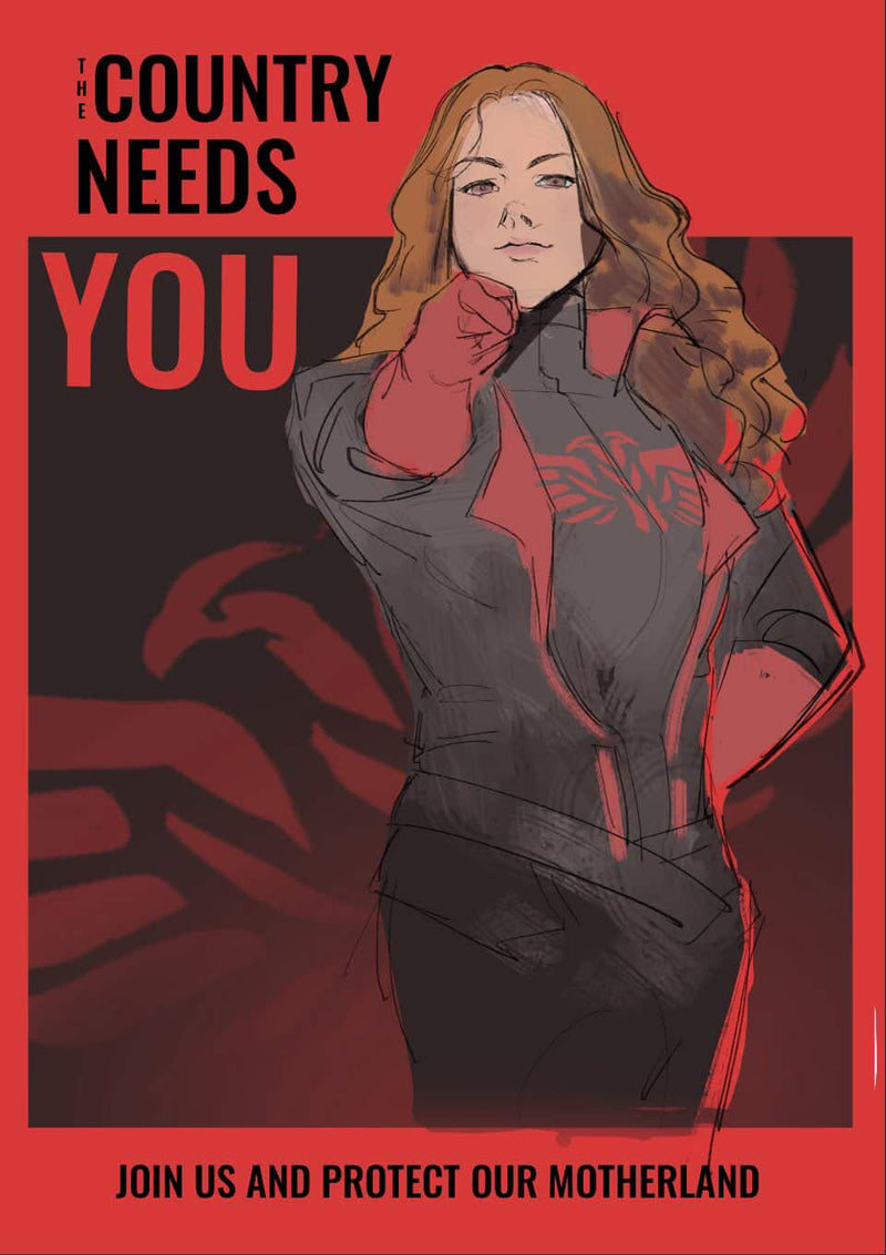 Redback Propaganda Poster Concept - Art By 23Plut0