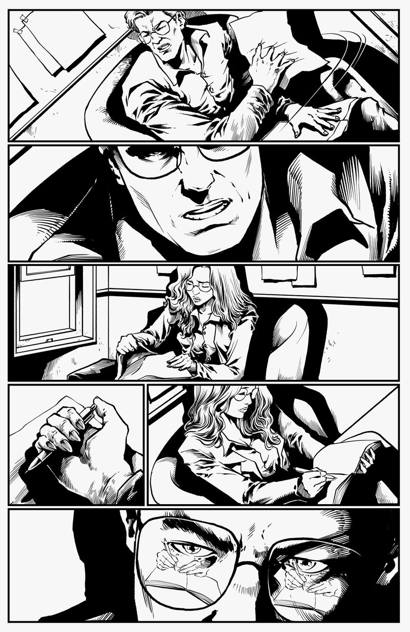 Comic #001 - Inking by Megan Mushi